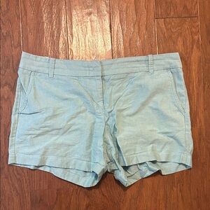 J Crew Women’s Light green 100% lightweight cotton Shorts